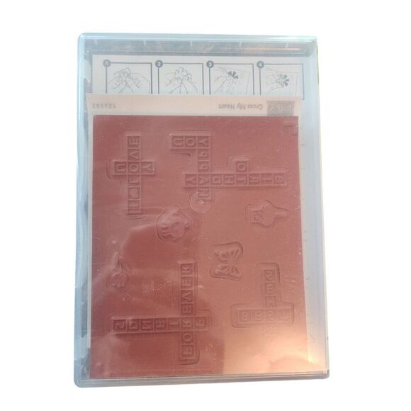 Stampin' Up! CROSS MY HEART Stamp Set of 8 126582 Crossword Sentiments Words - Picture 5 of 5